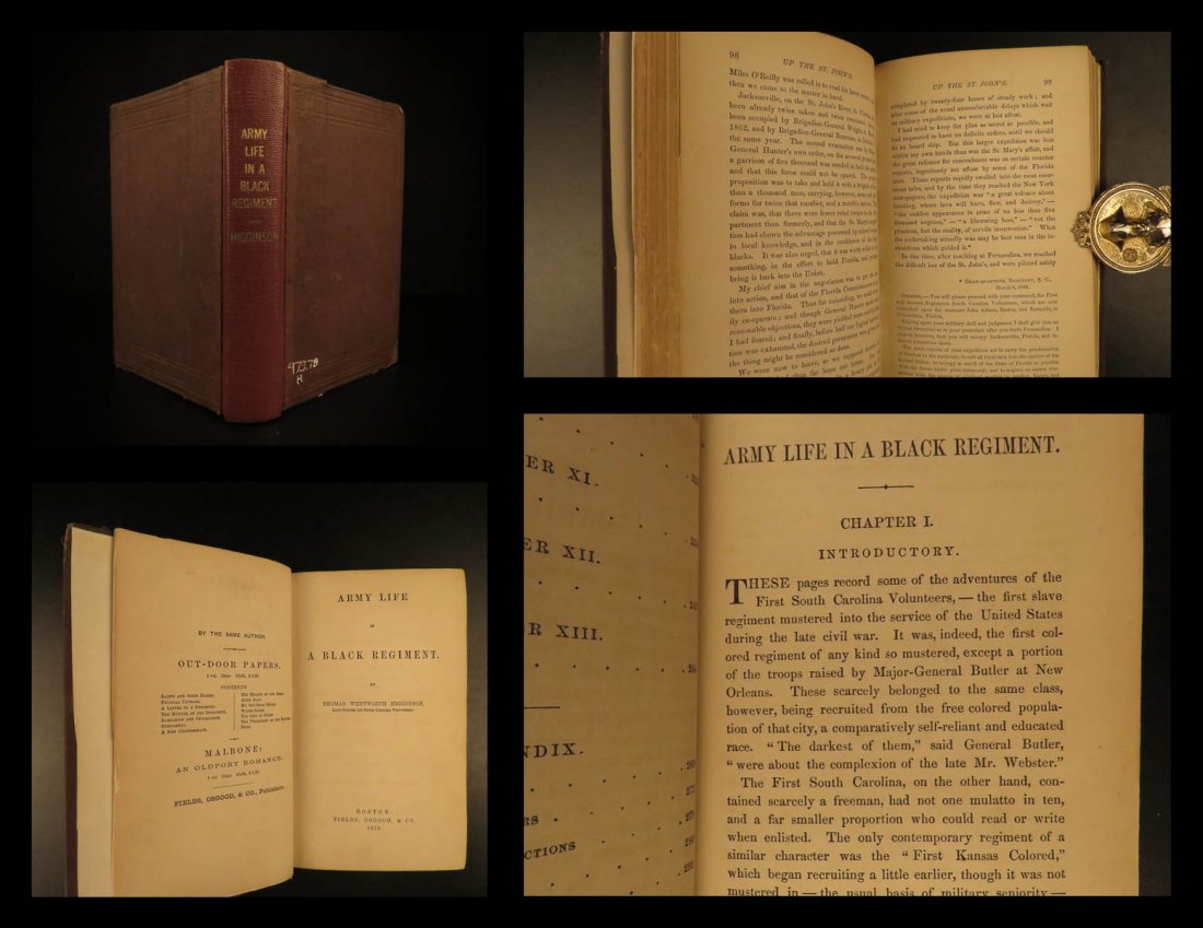 1870 Army life in a Black Regiment CIVIL WAR Slavery (1 of 10)