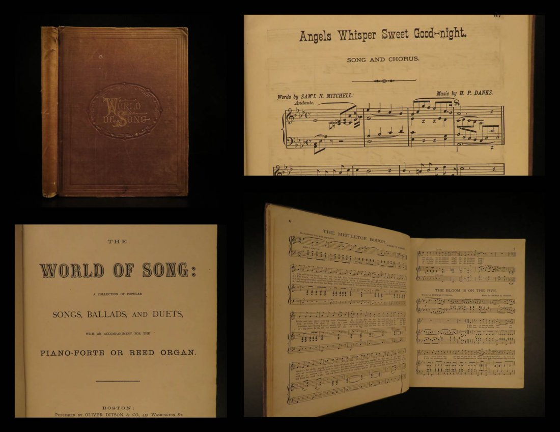 1876 1ed World of Song Ditson Ballads Duets Piano-Forte (1 of 10)