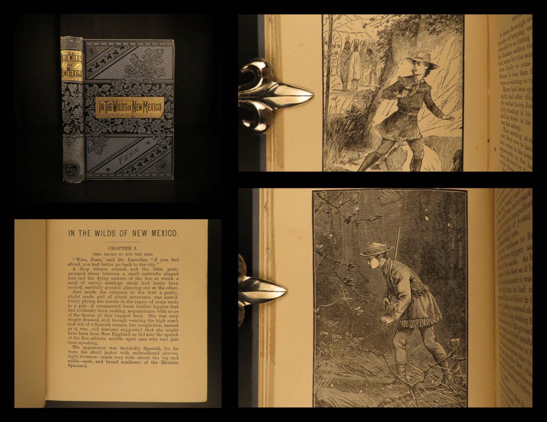 1890 New Mexico In the Wilds George Fenn Americana GOLD: 1890 New Mexico In the Wilds George Fenn Americana GOLD Mining INDIANS Bears George Fenn’s ‘In the Wilds of New Mexico’ is a late 19th-century historical story of American adventure. Throughout 