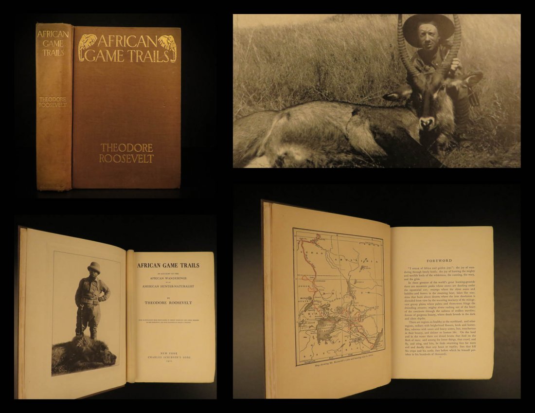 1910 1ed Theodore Roosevelt African Game Trails (1 of 10)