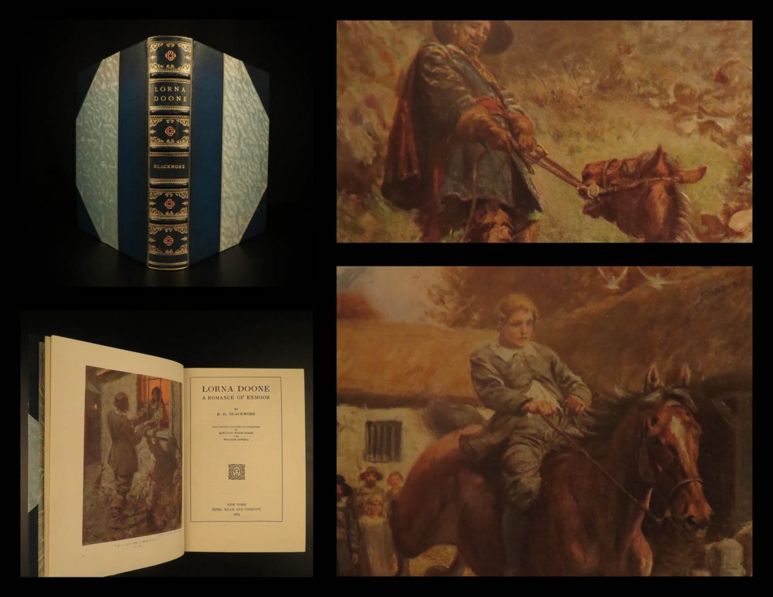 1924 FINE BINDING Lorna Doone Blackmore (1 of 10)