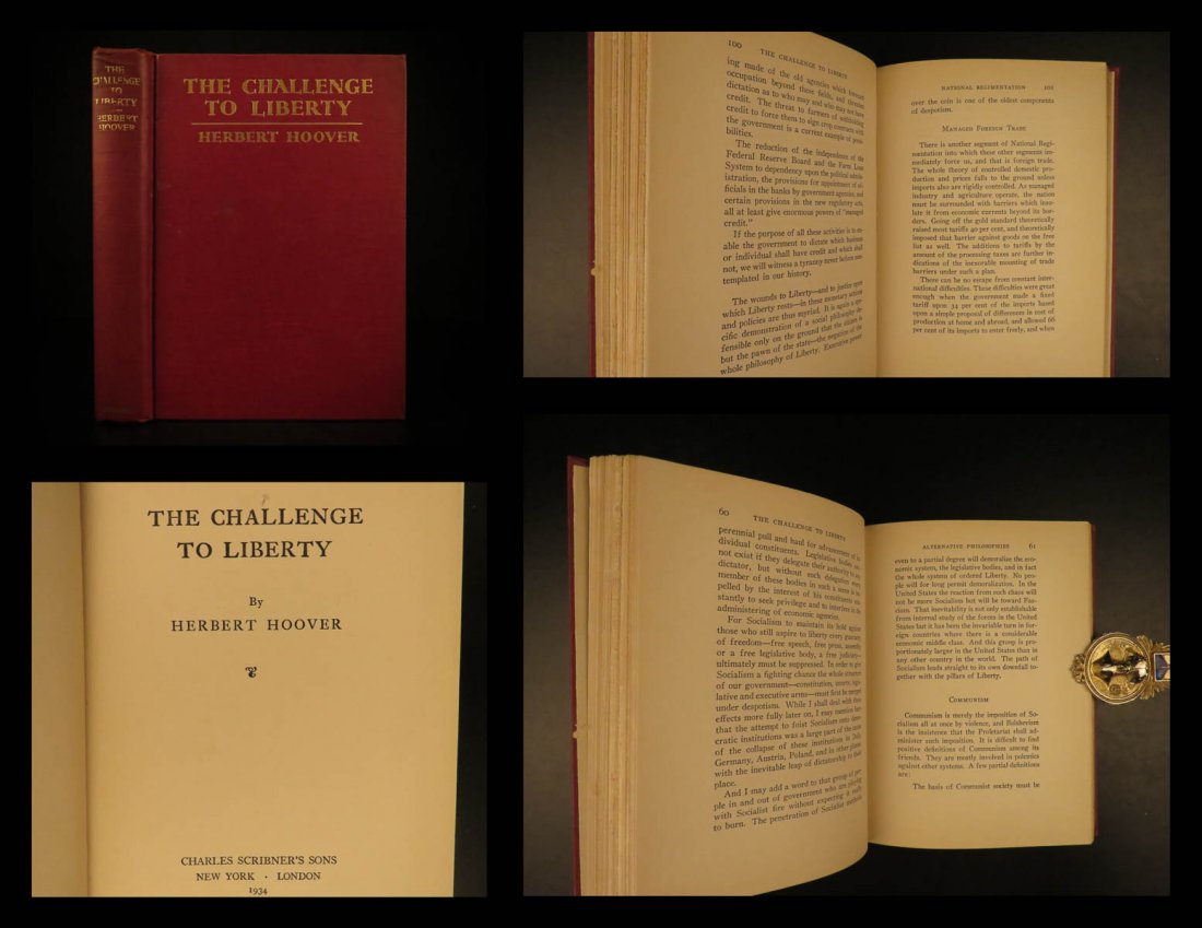 1934 1st ed Herbert Hoover Challenge to Liberty (1 of 10)