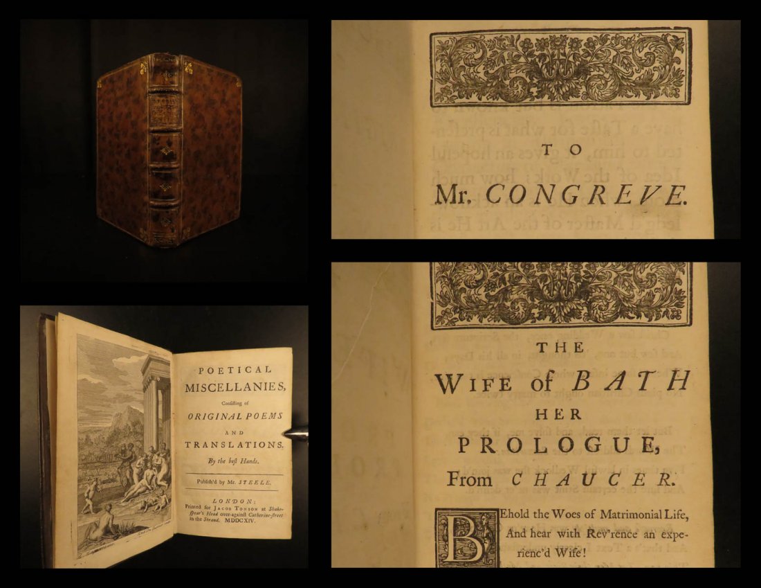 1714 1st ed Poetical Miscellanies Chaucer Pope Homer: 1714 1st ed Poetical Miscellanies Chaucer Pope Homer Odyssey Gay Panthea Swift ‘Poetical Miscellanies’ is an early 18th-century collection of poems by some of the most well-respected and popular E