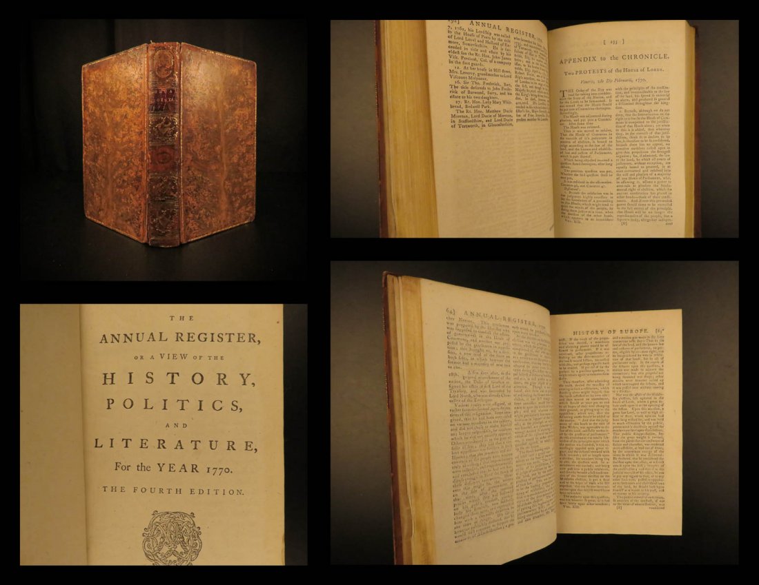 1770 Annual Register BUBONIC PLAGUE Russia Turkish WAR (1 of 10)