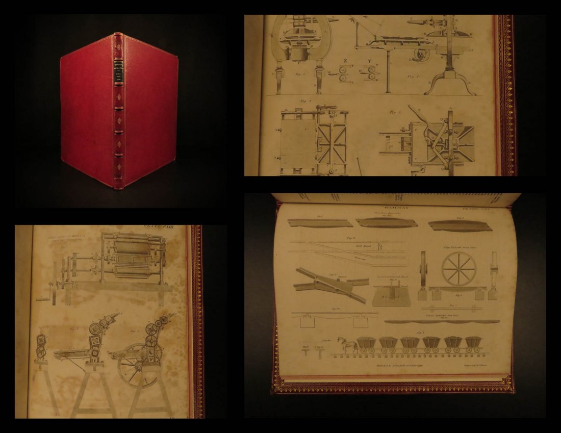 1824 EXQUISITE Encyclopedia Britannica Printing Press (1 of 10)