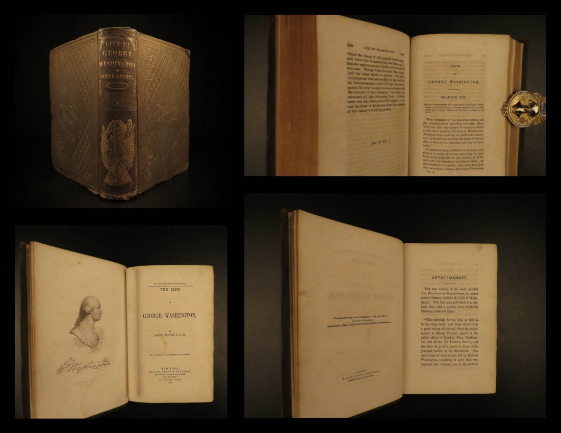1856 Life of George Washington by Jared Sparks (1 of 10)