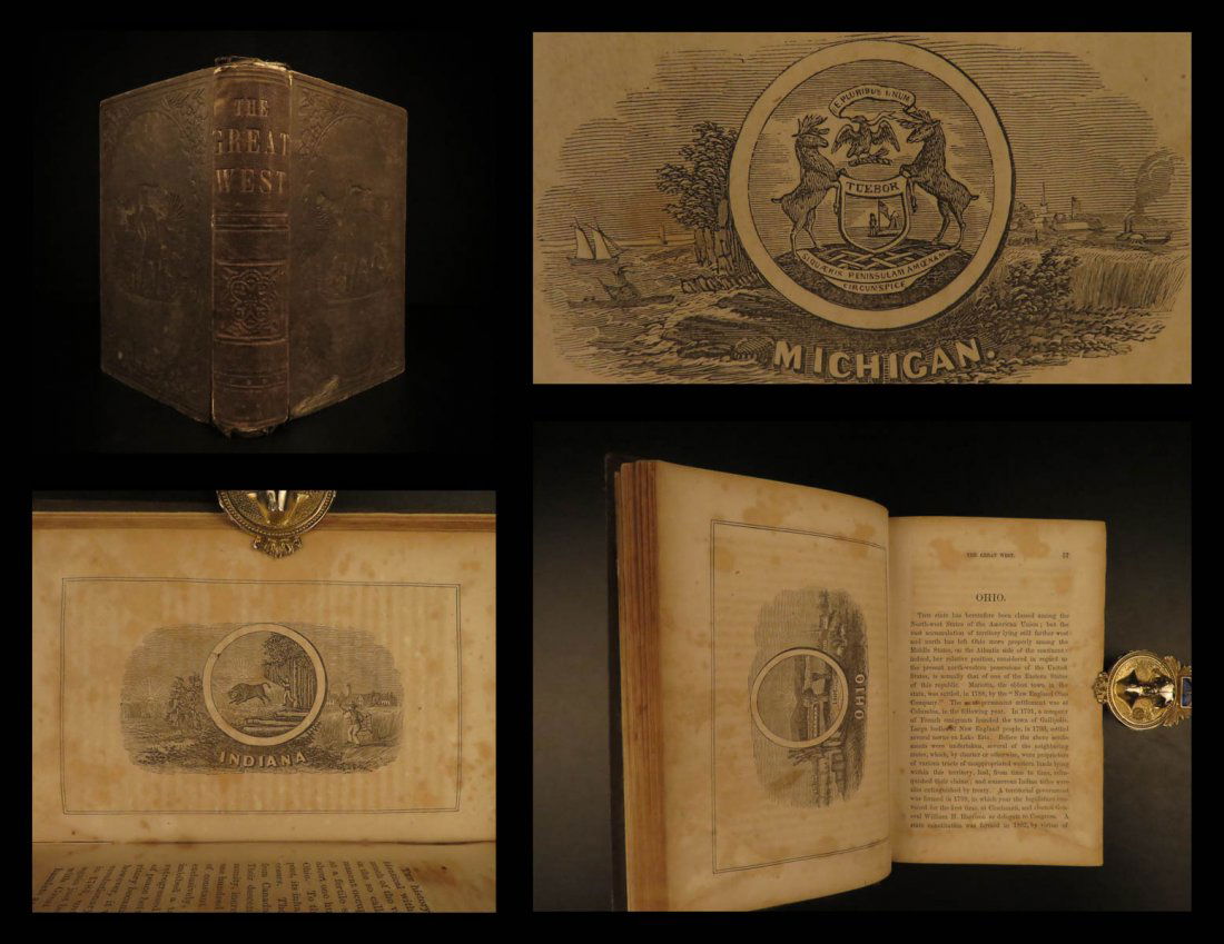 1858 Great West by Dana CALIFORNIA Texas America Gold (1 of 10)