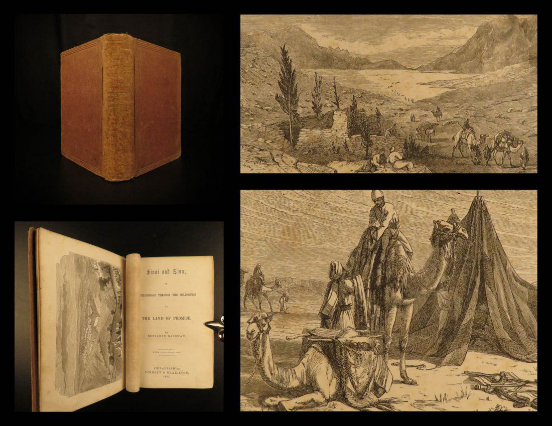 1861 Bausman Sinai & Zion Old Testament Bible Geography (1 of 10)