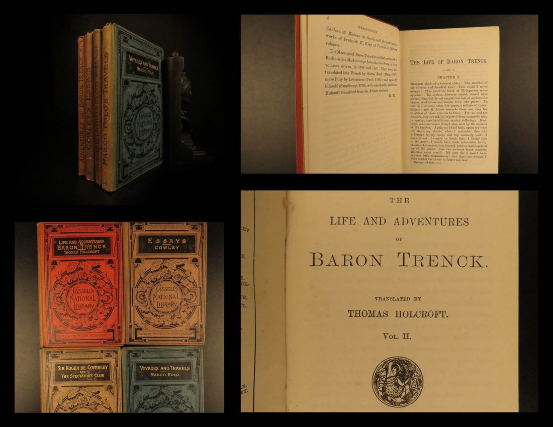 1886 4 RARE Book Lot Cowley Essays MARCO POLO (1 of 9)