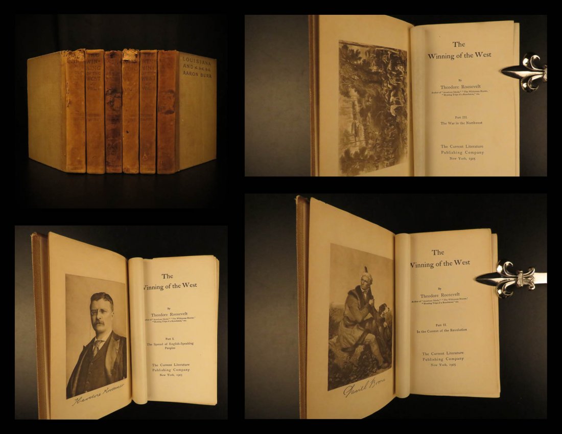 1905 RARE Theodore Roosevelt Winning of the West (1 of 10)