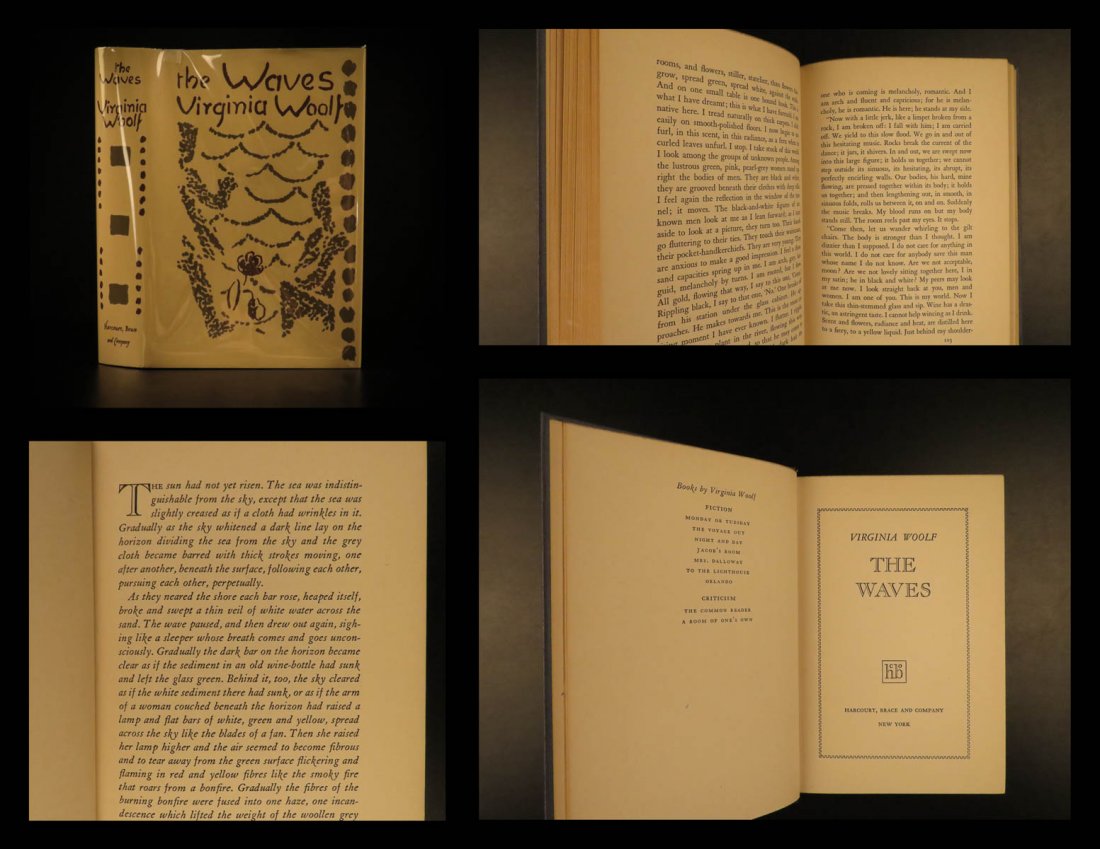 1931 1st ed Virginia Woolf The Waves British Novel (1 of 10)