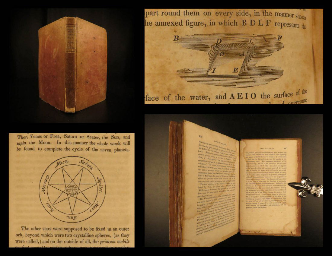 1832 1st ed Life of Galileo Galilei Astronomy Science (1 of 10)