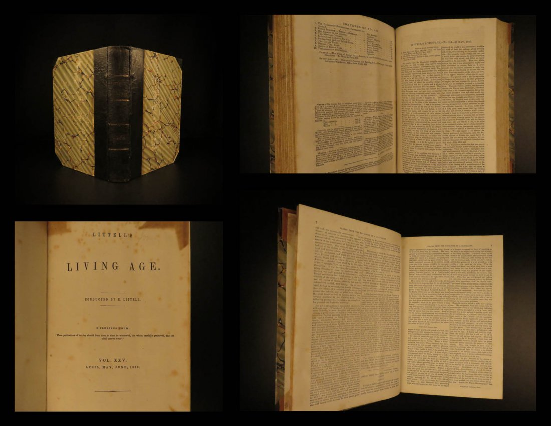 1850 Magazine Ben Franklin California INDIANS Poe: 1850 Magazine Ben Franklin California INDIANS Poe Scarlet Letter Arctic Voyages “Littell's Living Age” was a long-running American periodical beginning in 1844. Edited by Eliakim Littell, this mag
