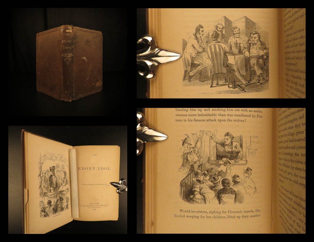 1860 1ed Ebony Idol American Slavery Racism (1 of 10)