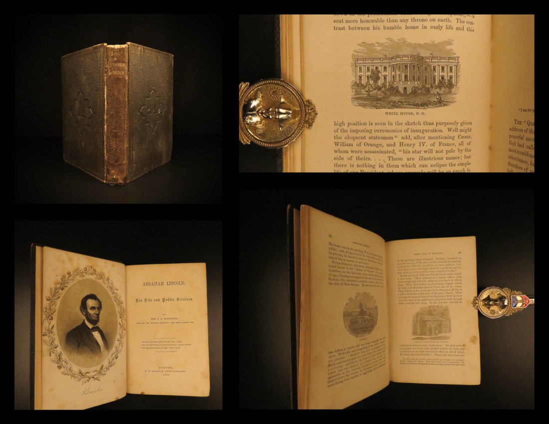 1865 1st ed Life of Abraham Lincoln Phebe Hanaford (1 of 10)