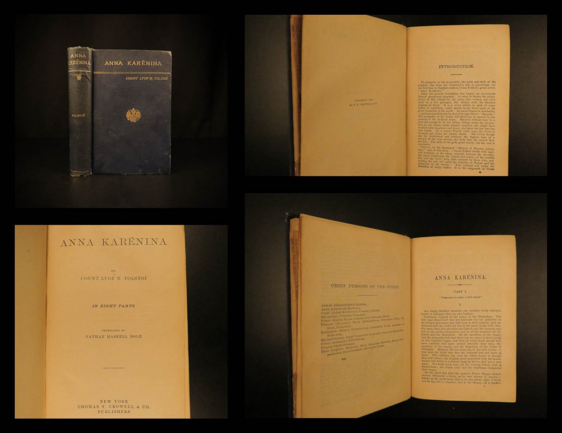 1886 1ed Anna Karenina by Leo Tolstoy Literature (1 of 10)
