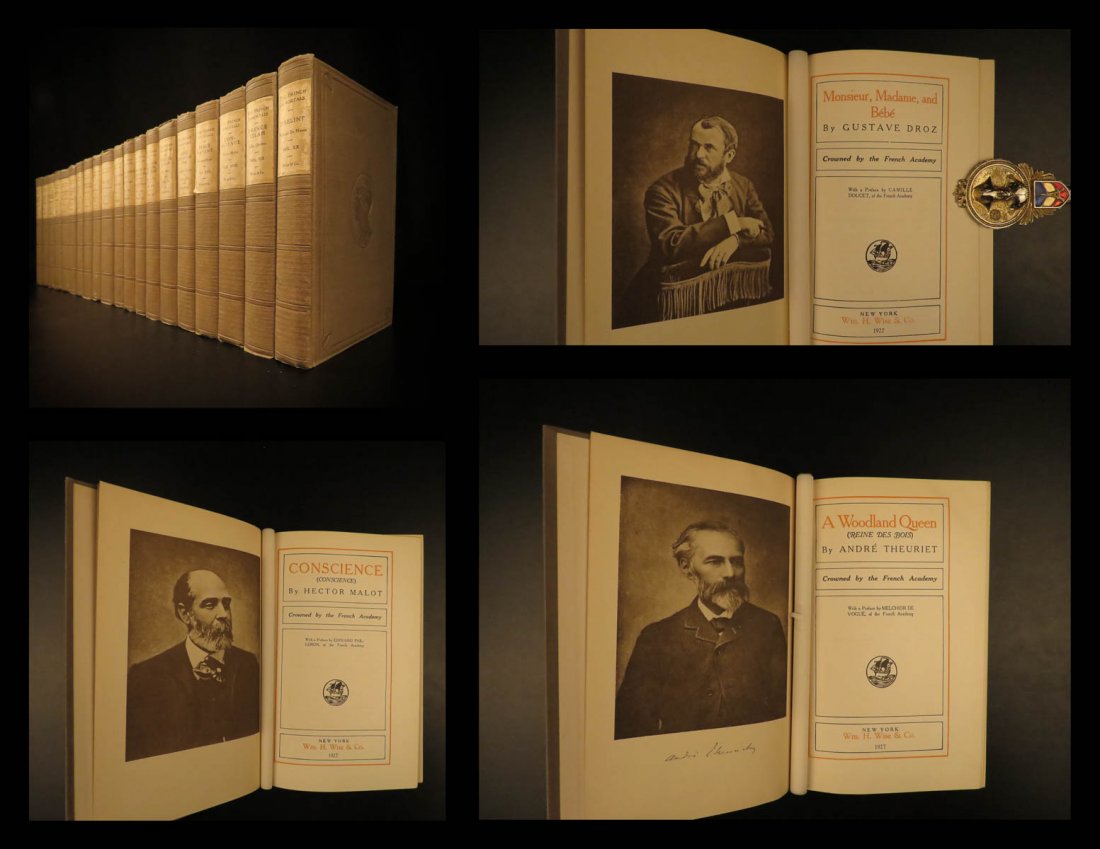 1927 French Immortals Alfred Musset Pierre Loti French (1 of 10)