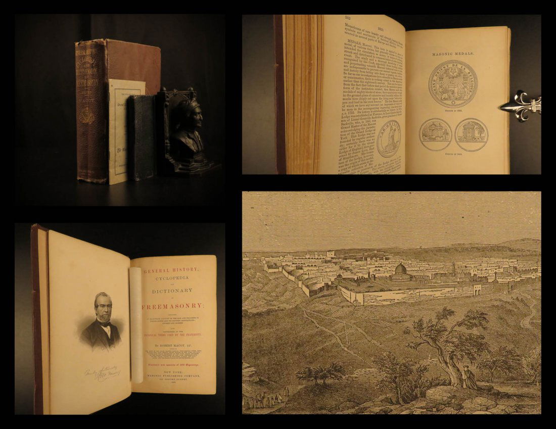 1869 Freemason History Masonic Macoy (1 of 10)