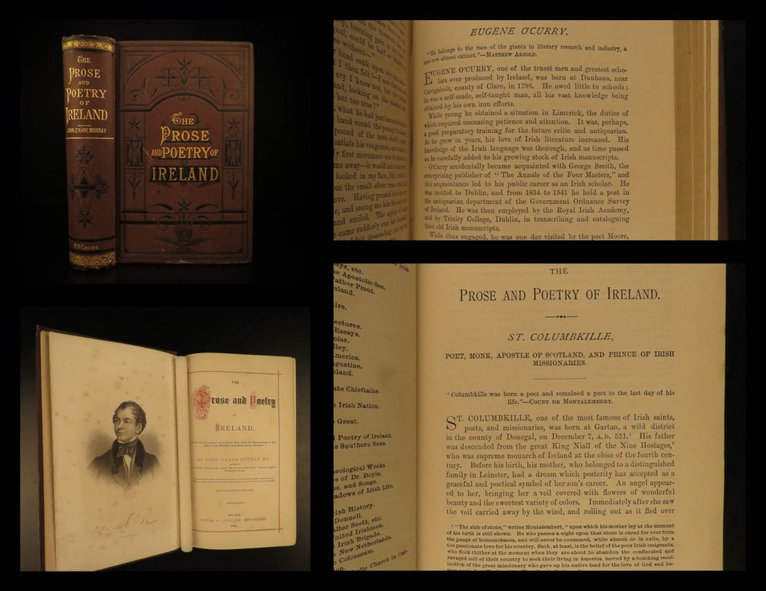 1878 IRELAND Prose and Poetry John O’Kane Murray: 1878 IRELAND Prose and Poetry John O’Kane Murray Irish Literature Poems John O’Kane Murray was an Irish physician who is best known for his works of poetry and prose rather than his medical career
