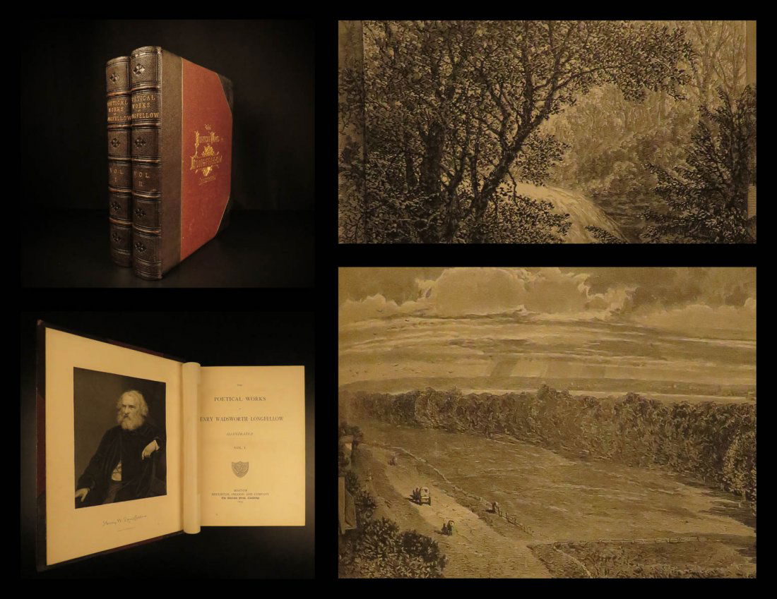 1879 BEAUTIFUL Henry Longfellow Poems Song of Hiawatha (1 of 10)