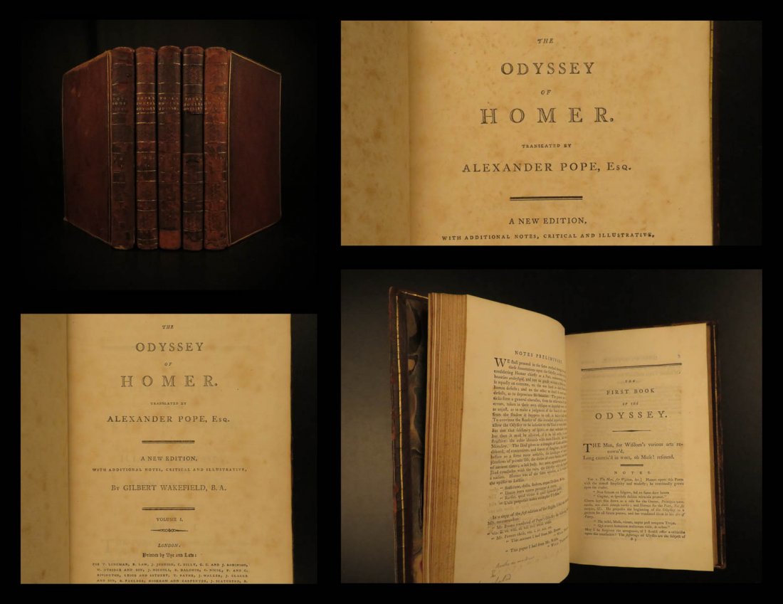 1796 Homer ODYSSEY Greek Mythology English (1 of 10)