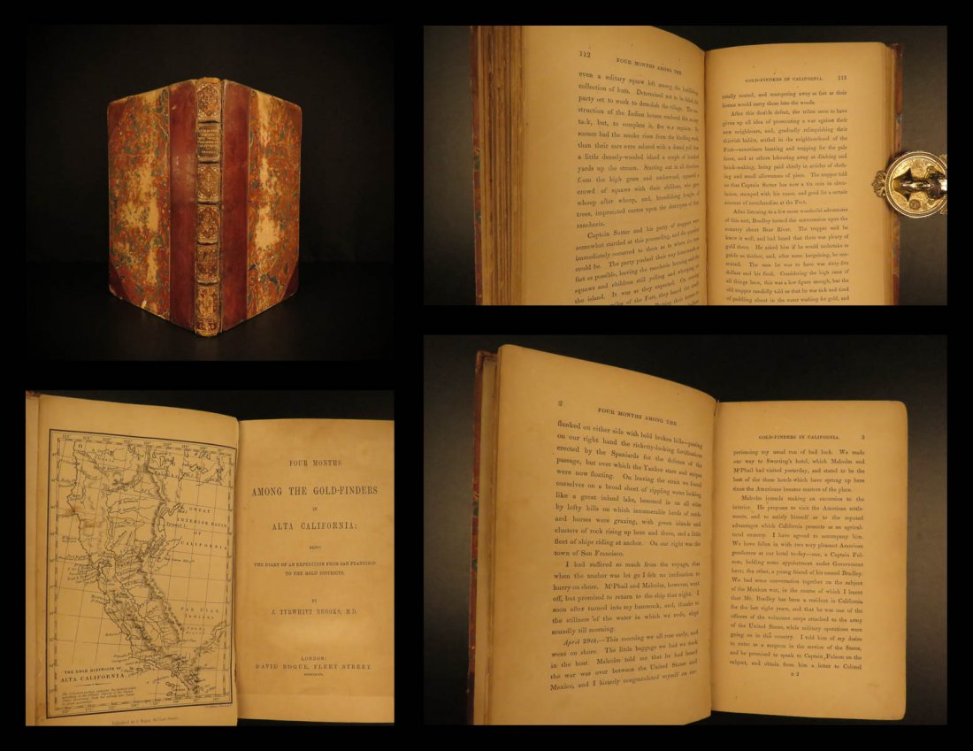 1849 1st ed California Gold Finders Henry Vizetelly: 1849 1st ed California Gold Finders Henry Vizetelly FAMOUS Indians MAP Animals Henry Vizetelly was a 19th-century English author who, in 1849, claimed to be one of the thousands who headed to Californ