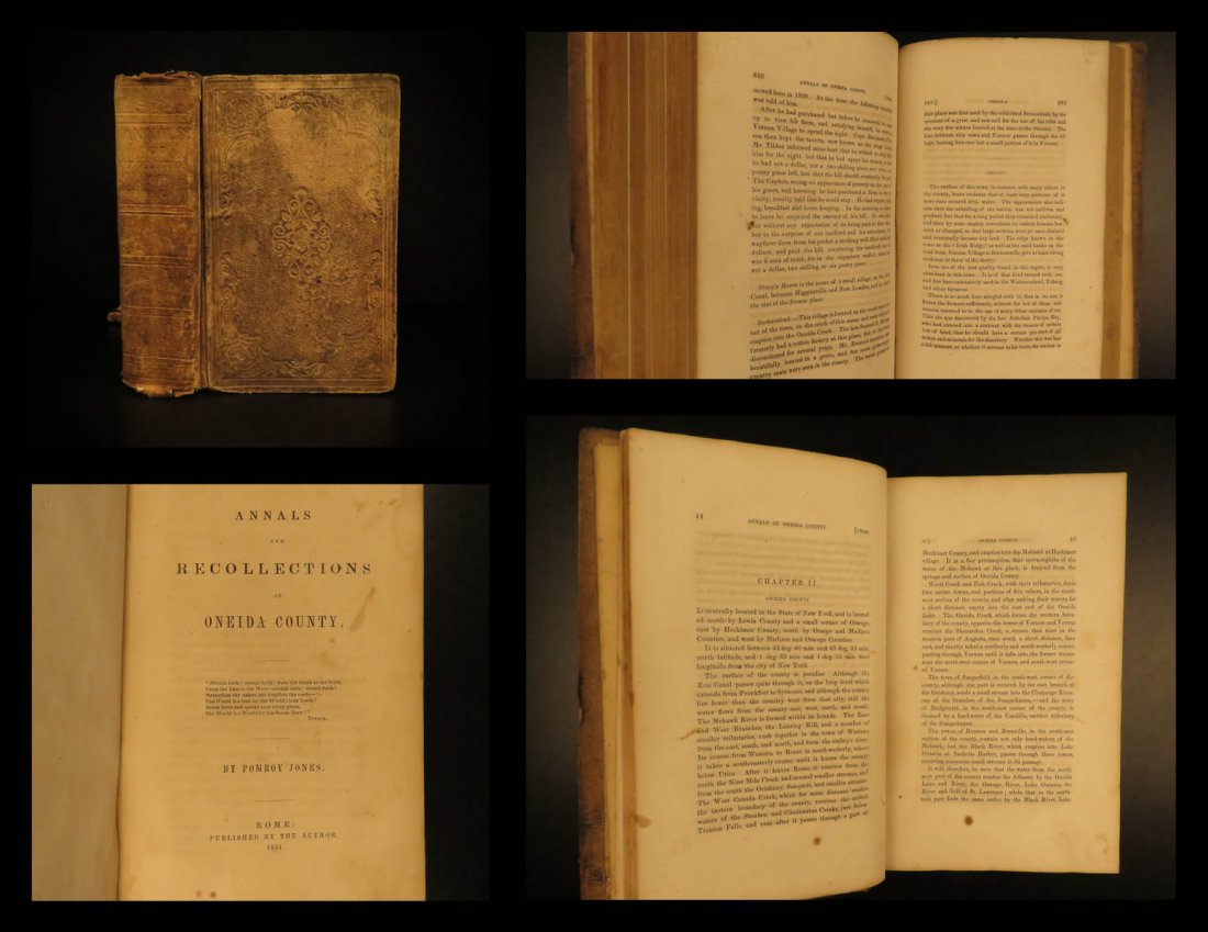 1851 1st ed Oneida County New York Six Nation INDIANS (1 of 10)