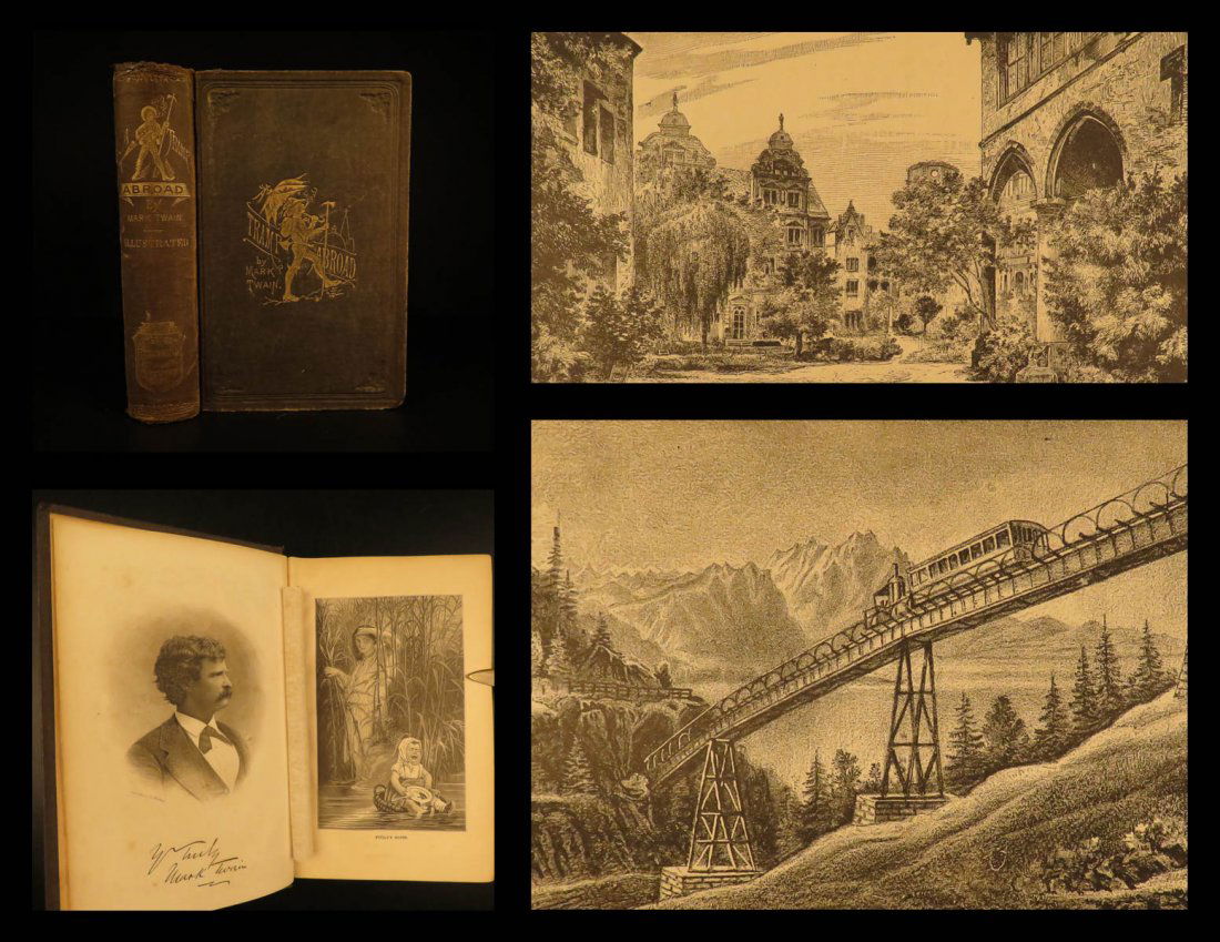 1880 1st Mark Twain A Tramp Abroad Travel Illustrated (1 of 10)