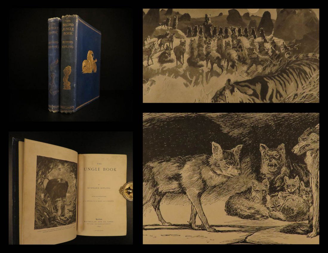 1895 The Jungle Books Rudyard Kipling Children’s India (1 of 10)