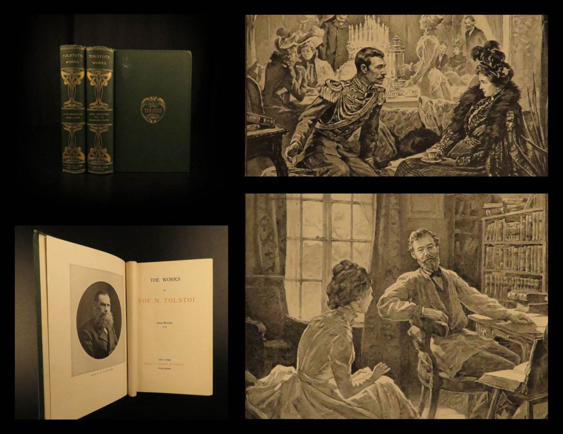 1899 Leo Tolstoy Anna Karenina & Childhood RUSSIA (1 of 10)