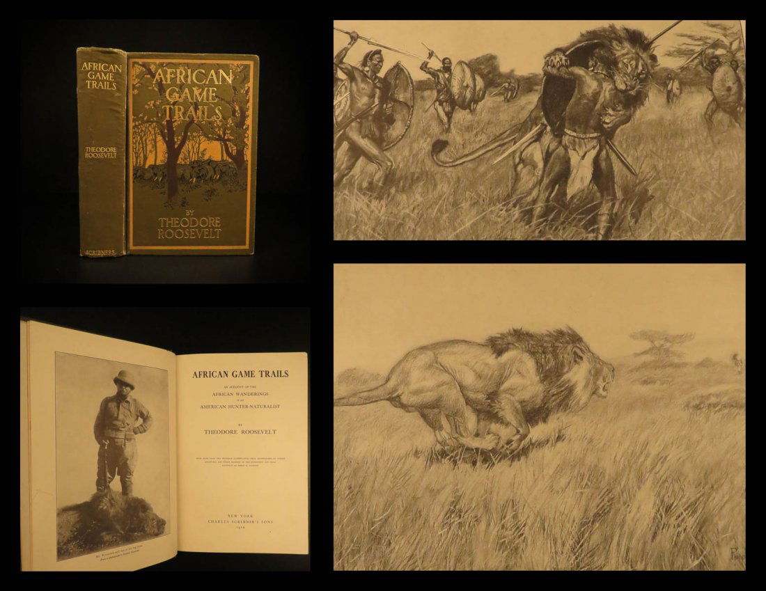 1910 1ed Theodore Roosevelt African Game Trails (1 of 10)