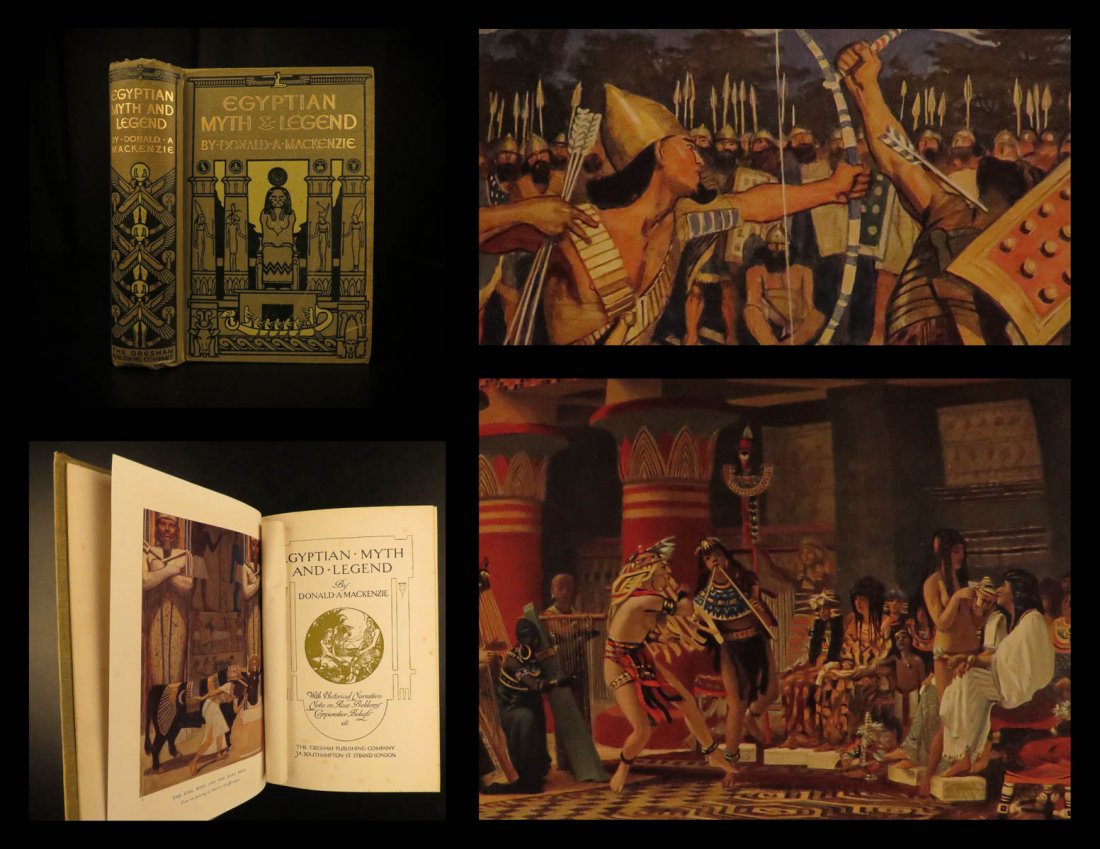 1924 Egyptian Myth & Legend EGYPT Mummies gods Pyramids (1 of 10)