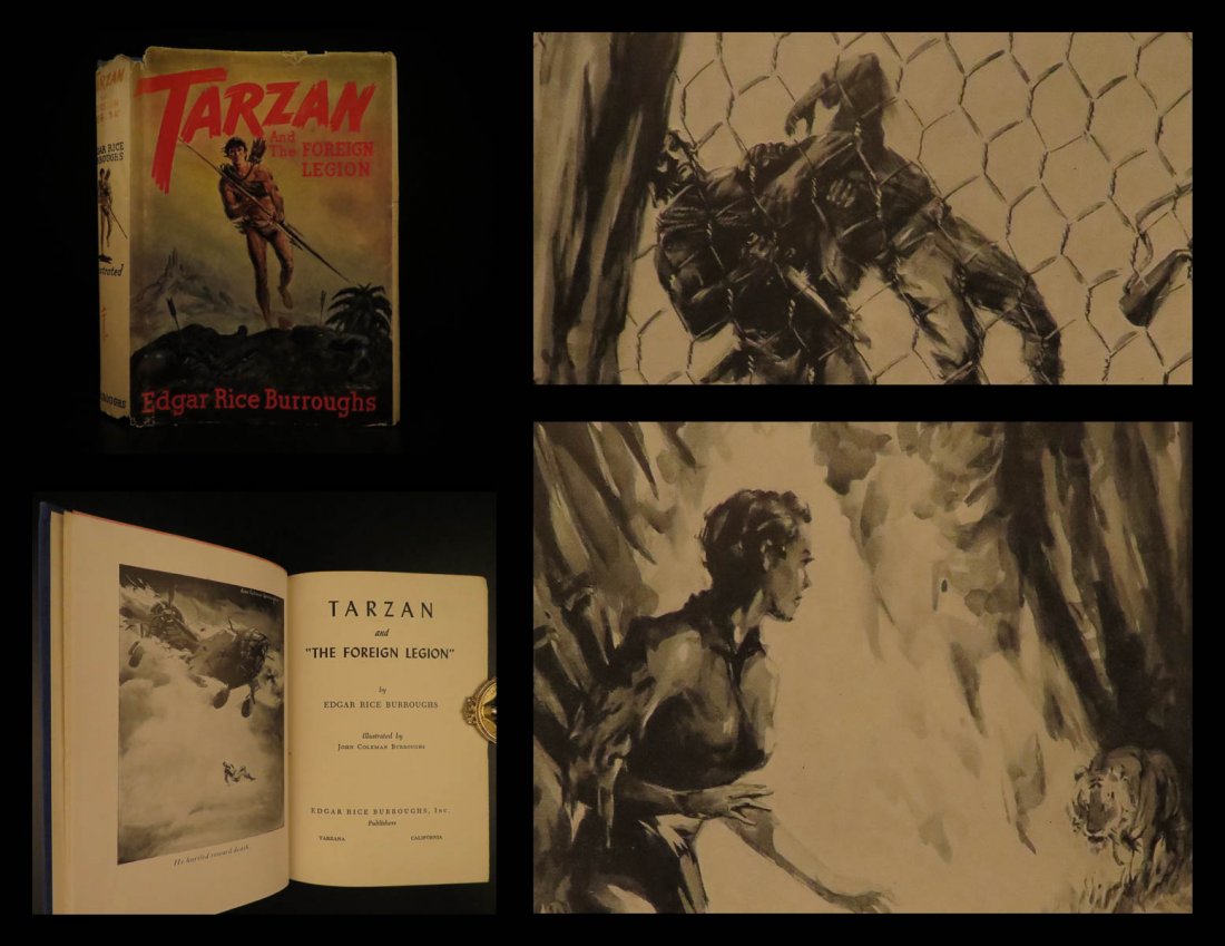 1947 1st ed TARZAN & the Foreign Legion World War II (1 of 11)