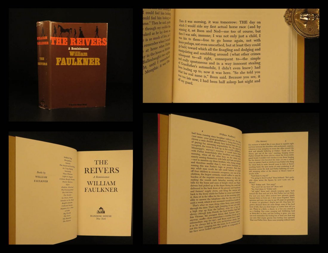 1962 1st ed William Faulkner Novel The Reivers (1 of 10)