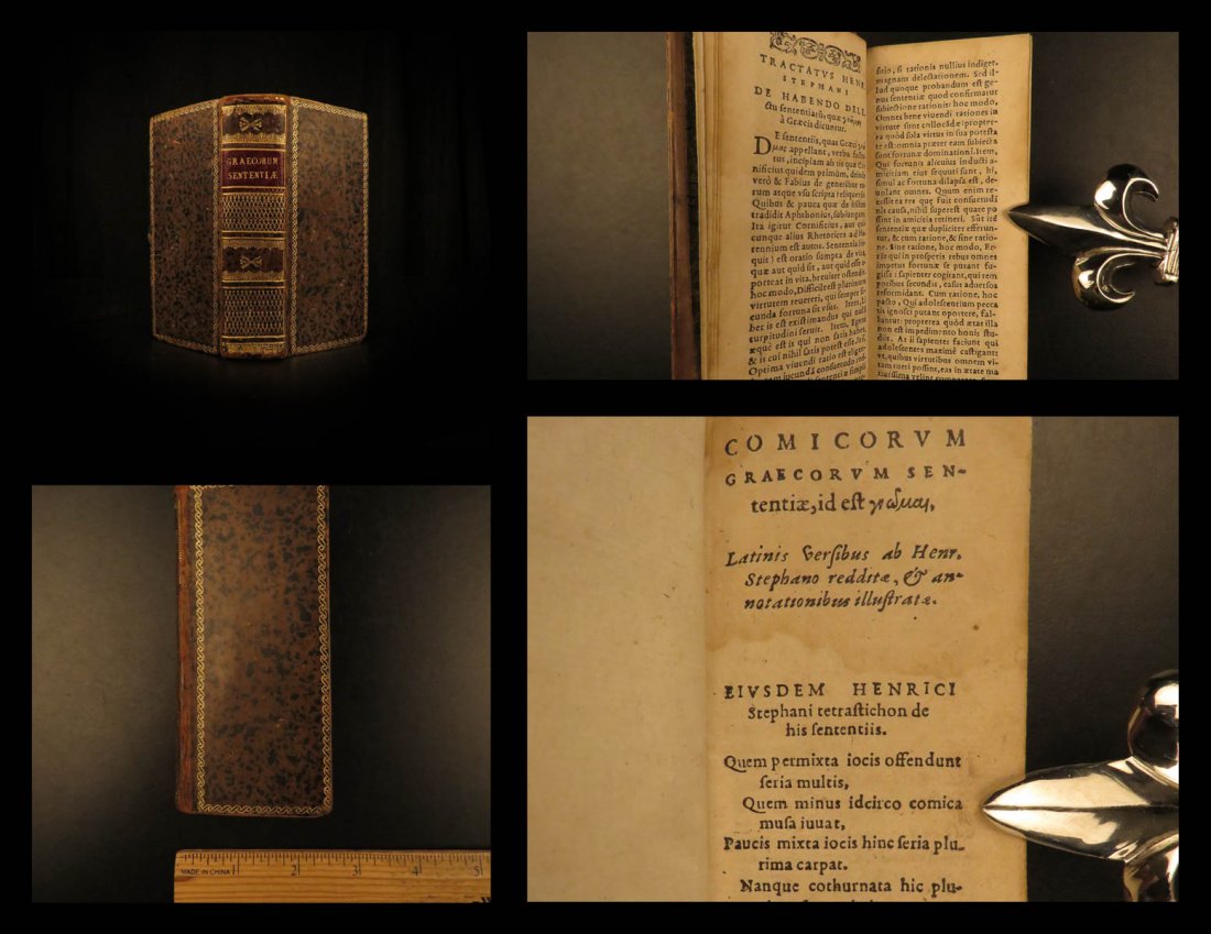 1569 1st ed GREEK Literature Erasmus Estienne Stephanus (1 of 10)