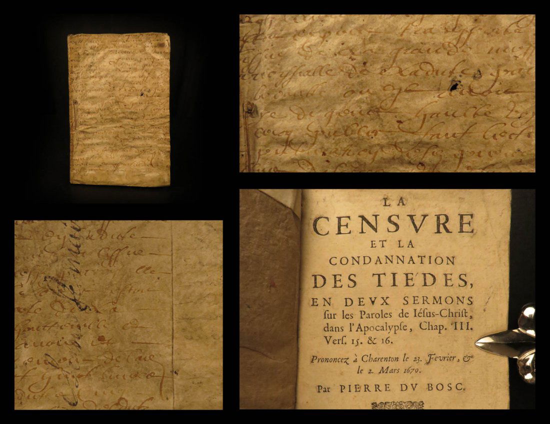 1671 Pierre du Bosc Protestant Bible Sermons (1 of 9)