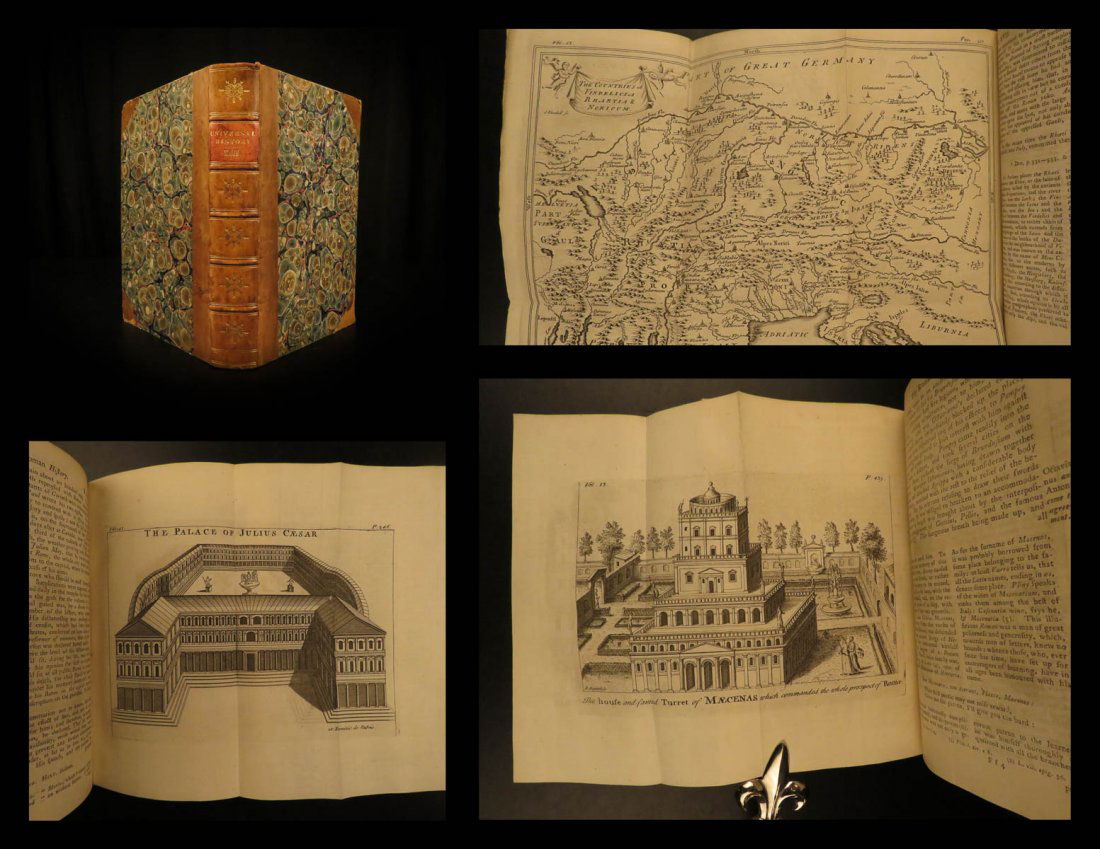 1748 1ed ROME Julius Caesar Pompey the Great Augustus (1 of 10)