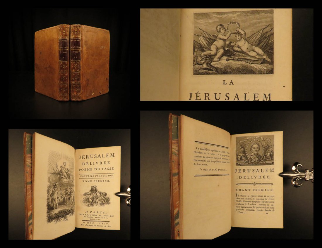 1774 1ed CRUSADES Jerusalem Delivered Torquato Tasso (1 of 11)