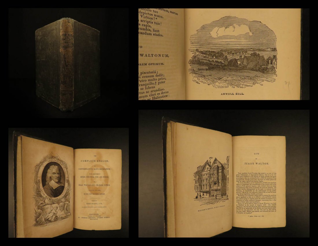 1847 FISHING Compleat Angler Hunting Angling Fish Trout (1 of 10)