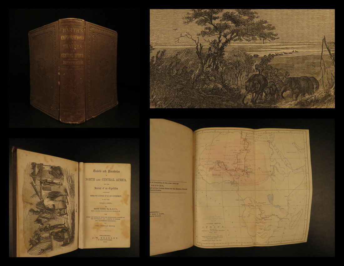 1859 Barth Africa Travels Voyages SLAVE TRADE (1 of 10)