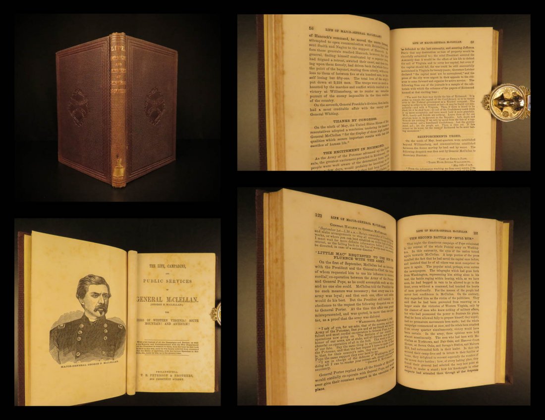 1864 1st ed Civil War George McClellan Biography Union (1 of 10)