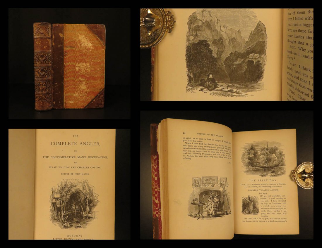 1867 Compleat Angler Fishing Hunting Angling Fish (1 of 10)