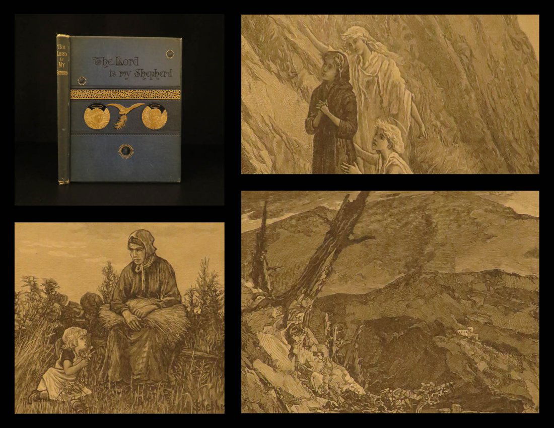 1884 Lord is My Shepherd Richards SIGNED Psalm 23 Song (1 of 10)