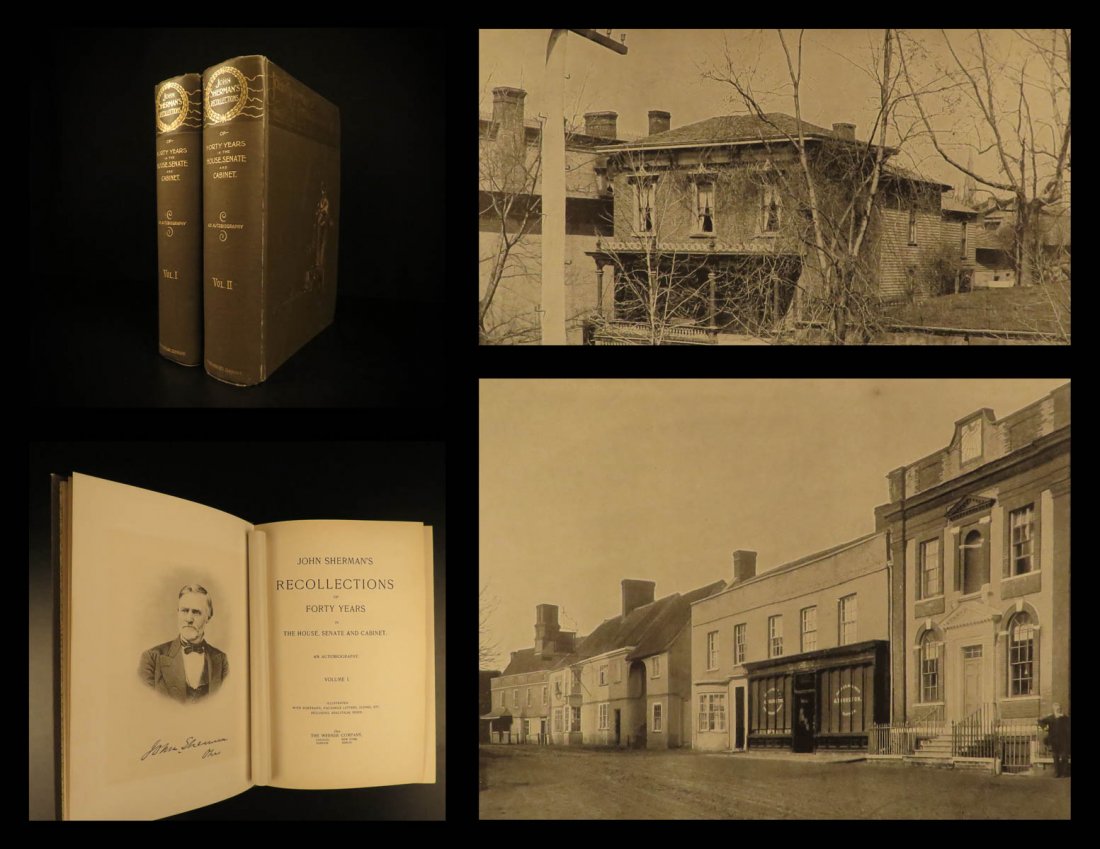 1895 1ed US Congress John Sherman Recollections: 1895 1ed US Congress John Sherman Recollections Government President Garfield Best known for authoring the Anti-Trust Act of 1890, John Sherman was an American politician and Congressman. In 1895, She