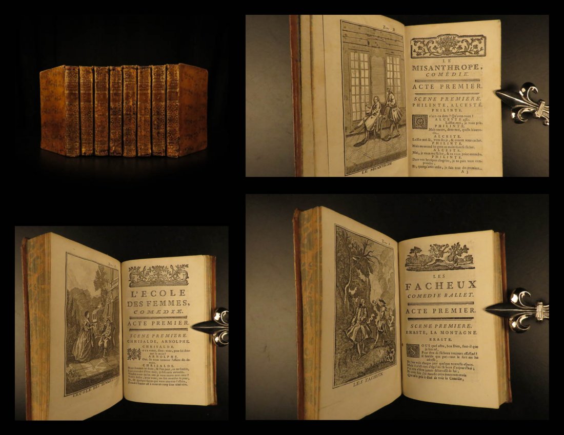 1779 Theatre of MOLIERE French Literature Misanthrope (1 of 10)