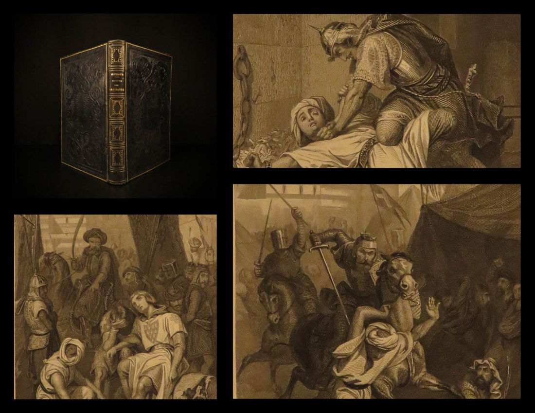 1867 History of CRUSADES Michaud Holy War Jerusalem (1 of 10)