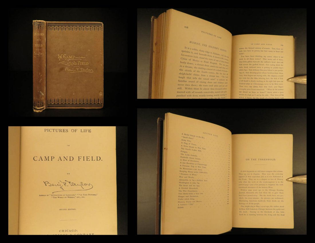 1875 Civil War Life in Camp & Field Taylor (1 of 10)