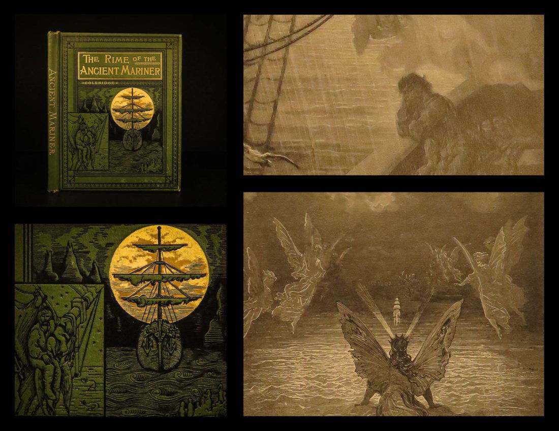 1884 Gustave DORE ART Rime of Ancient Mariner (1 of 10)