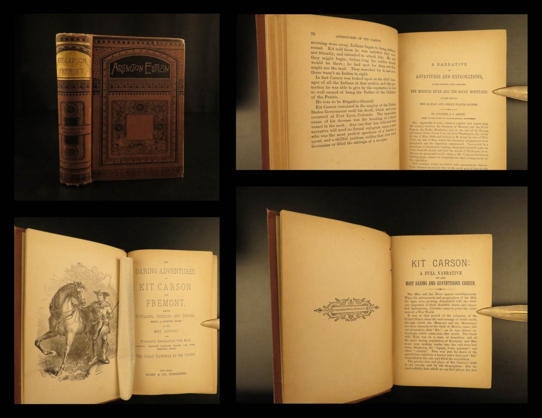 1885 Kit Carson John C Fremont Adventures INDIANS Sioux (1 of 10)