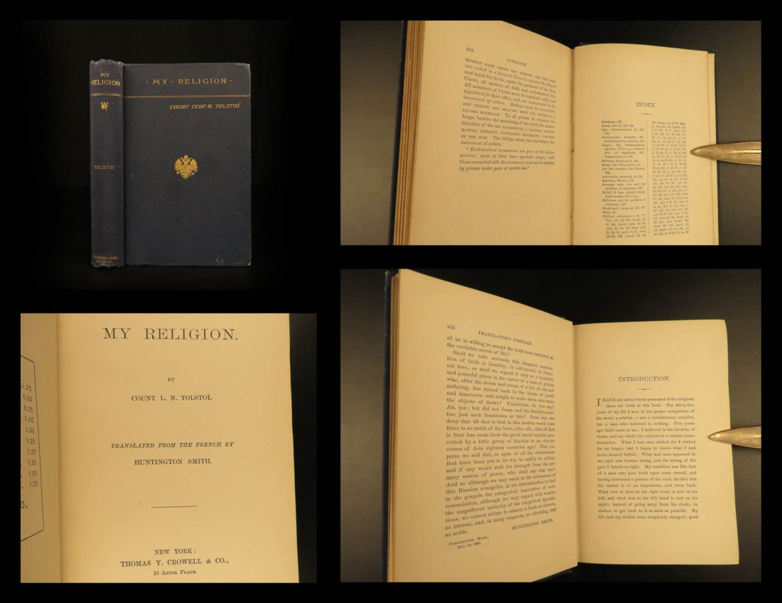 1887 Leo Tolstoy My Religion RUSSIAN Literature (1 of 10)